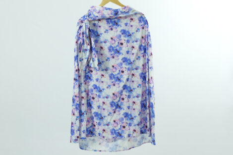 Gingham Cotton Midi Dress – Sky Blue